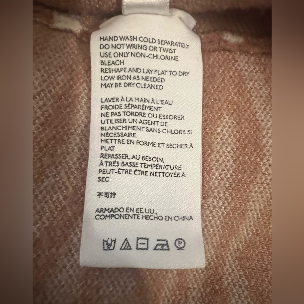 Anthropology Brown and White Zebra Print sweater shirt - Picture 6 of 7